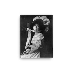 Carrie Bowman canvas print on a plain backdrop in size 12"x16".