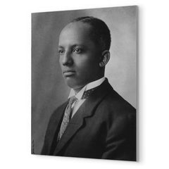 Carter G Woodson metal print mockup