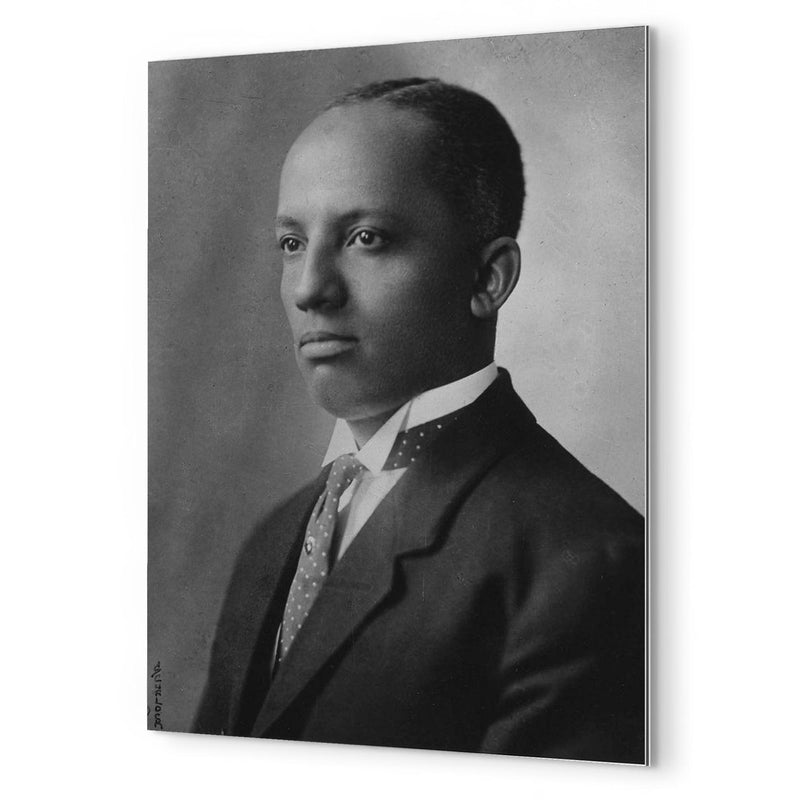 Carter G Woodson metal print mockup