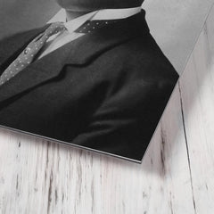 Carter G Woodson metal print mockup