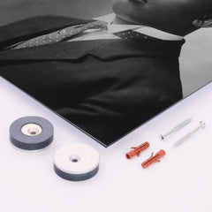 Carter G Woodson metal print mockup