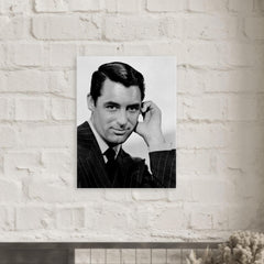Cary Grant metal print mockup