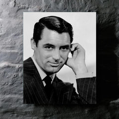 Cary Grant metal print mockup