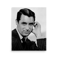 Cary Grant poster on a plain backdrop in size 16"x20".