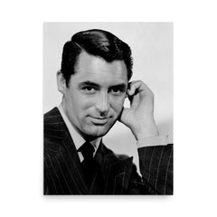 Cary Grant poster on a plain backdrop in size 18"x24".