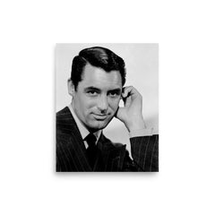 Cary Grant poster on a plain backdrop in size 8"x10".