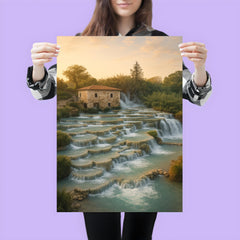 Cascate del Mulino Saturnia Italy poster 3