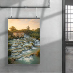 Cascate del Mulino Saturnia Italy poster 4