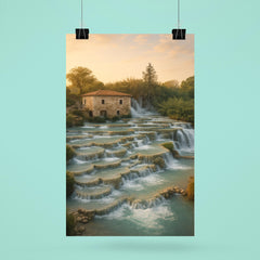 Cascate del Mulino Saturnia Italy poster 6