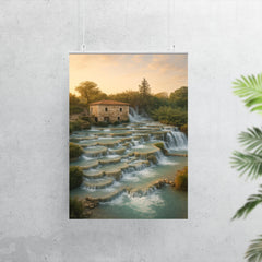 Cascate del Mulino Saturnia Italy poster 7