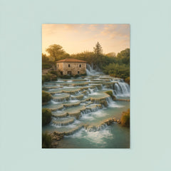 Cascate del Mulino Saturnia Italy poster 8