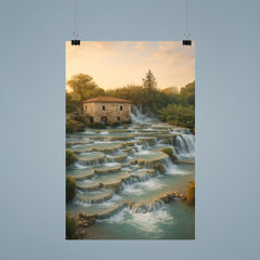 Cascate del Mulino Saturnia Italy poster 9