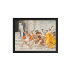Cassandra by Alexander Rothaug framed print on a plain backdrop in size 12"x16".