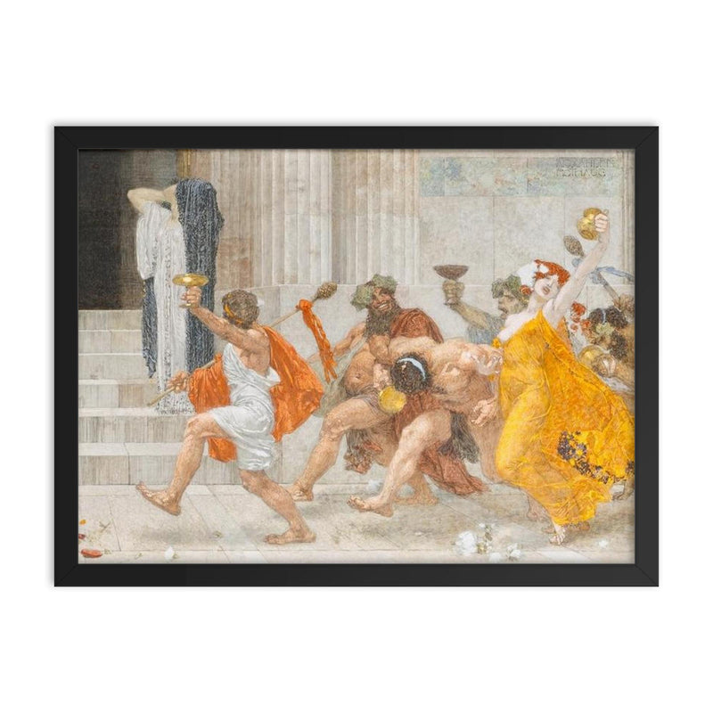 Cassandra by Alexander Rothaug framed print on a plain backdrop in size 18