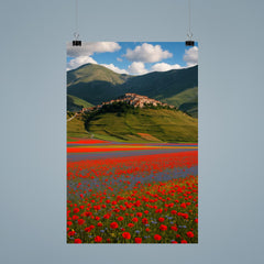 Castelluccio di Norcia and Piano Grande Italy poster 9
