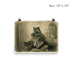 Cat Contemplating Responsibilities poster 3