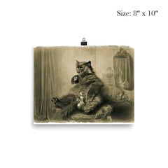 Cat Contemplating Responsibilities poster 4