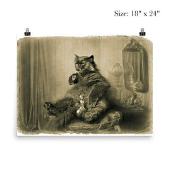 Cat Contemplating Responsibilities poster 5