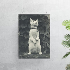 Cat in Eakins' Yard by Thomas Eakins poster 7