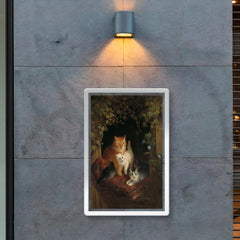 Cat with Kittens by Henriette Ronner-Knip, 1844 poster 2