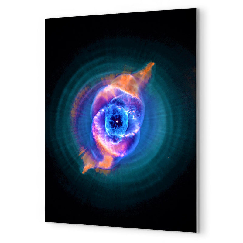Cat's Eye Nebula metal print mockup