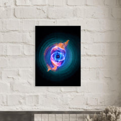 Cat's Eye Nebula metal print mockup