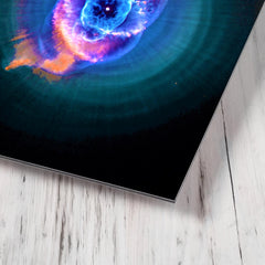 Cat's Eye Nebula metal print mockup