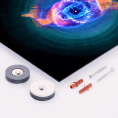 Cat's Eye Nebula metal print mockup