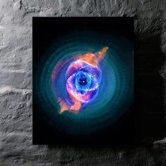 Cat's Eye Nebula metal print mockup