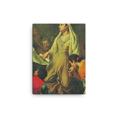 Caterina Vitale canvas print on a plain backdrop in size 12"x16".