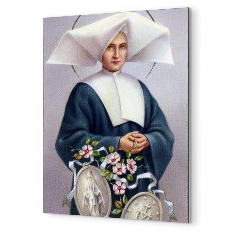 Catherine Laboure metal print mockup