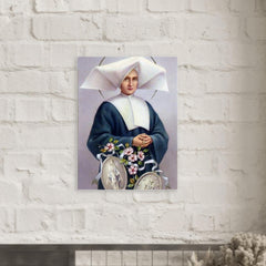 Catherine Laboure metal print mockup
