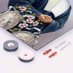 Catherine Laboure metal print mockup