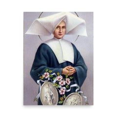 Catherine Laboure poster on a plain backdrop in size 18"x24".