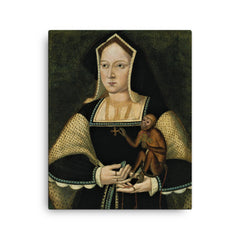 Catherine of Aragon canvas print on a plain backdrop in size 16"x20".