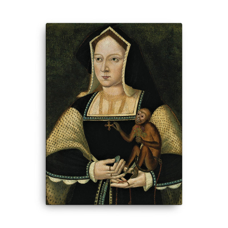 Catherine of Aragon canvas print on a plain backdrop in size 18