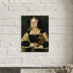Catherine of Aragon metal print mockup