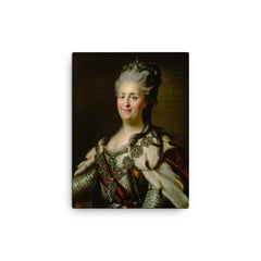 Catherine the Great canvas print on a plain backdrop in size 12"x16".