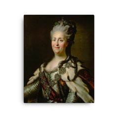 Catherine the Great canvas print on a plain backdrop in size 16"x20".
