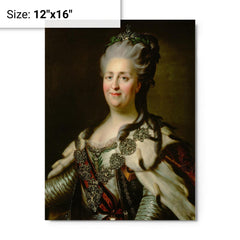 Catherine the Great metal print on a plain backdrop in size 12"x16".
