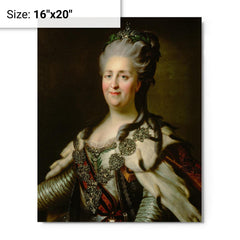 Catherine the Great metal print on a plain backdrop in size 16"x20".