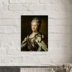 Catherine the Great metal print mockup