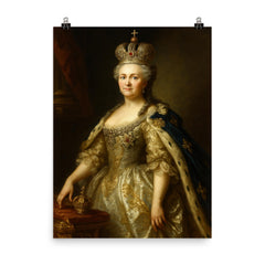 Catherine the Great poster on a plain backdrop in size 8"x10".