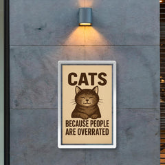 Cats because people are overrated poster 2