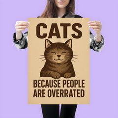 Cats because people are overrated poster 3