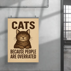 Cats because people are overrated poster 4