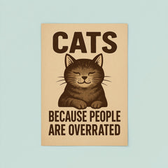 Cats because people are overrated poster 8