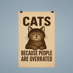 Cats because people are overrated poster 9