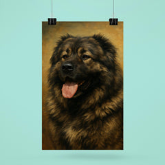 Caucasian Ovcharka dog poster 6