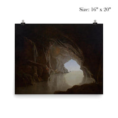 Cave in the Evening by Joseph Wright of Derby, 1774 poster 2
